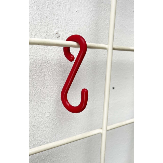 Mid-Century Modern German Minimalist White String Coat Rack, 1960s For Sale - Image 6 of 18