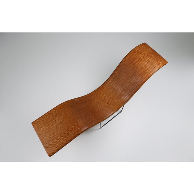 Mid-Century Stack-Laminated Lounge Chair by Tiller Lesser, Germany, 1990s For Sale - Image 4 of 12