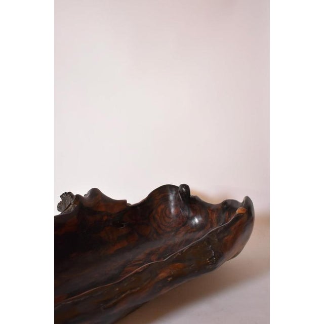 Oblong Bowl in Macassar Ebony, 1970s For Sale - Image 4 of 6