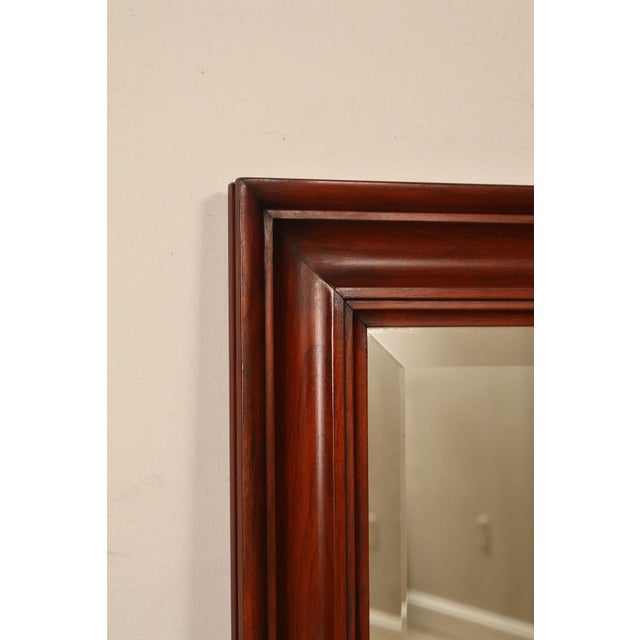 Late 20th Century Henkel Harris Traditional Cherry Dresser Mirror For Sale - Image 9 of 18