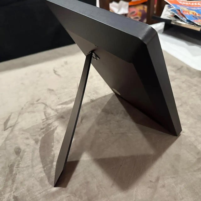 An High Quality 1990s Modern Wood Italian Picture Frame by Borbonese For Sale - Image 9 of 14