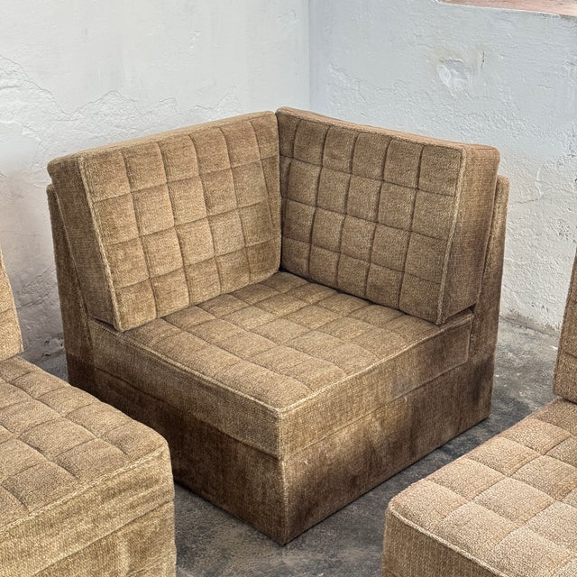 Mid-Century Modern Hungarian Gloria Modular Sofa, 1970s, Set of 4 For Sale - Image 3 of 18