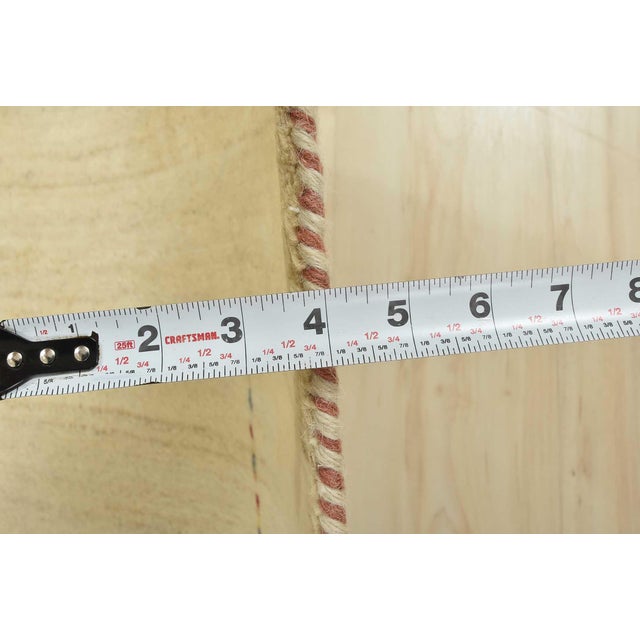 Gabbeh Rug 6’6” X 9’4” Ivory Wool Contemporary Hand-Knotted Carpet For Sale - Image 12 of 14