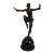 1920s Signed P.Laurel, Bronze Statue Art Deco Dancer Sculpture For Sale