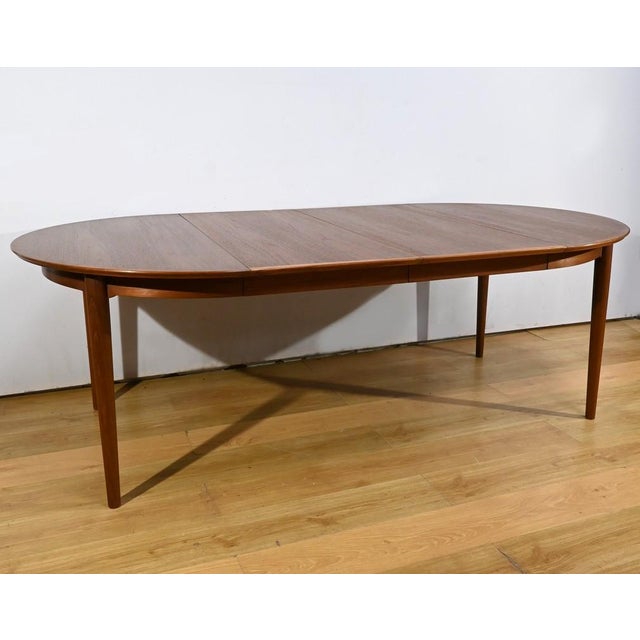 Scandinavian Teak Dining Room Table, 1970s For Sale - Image 3 of 18