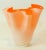 Late 20th Century Italian Murano Style Vase Orange Freeform Handkerchief 1970s For Sale - Image 5 of 12