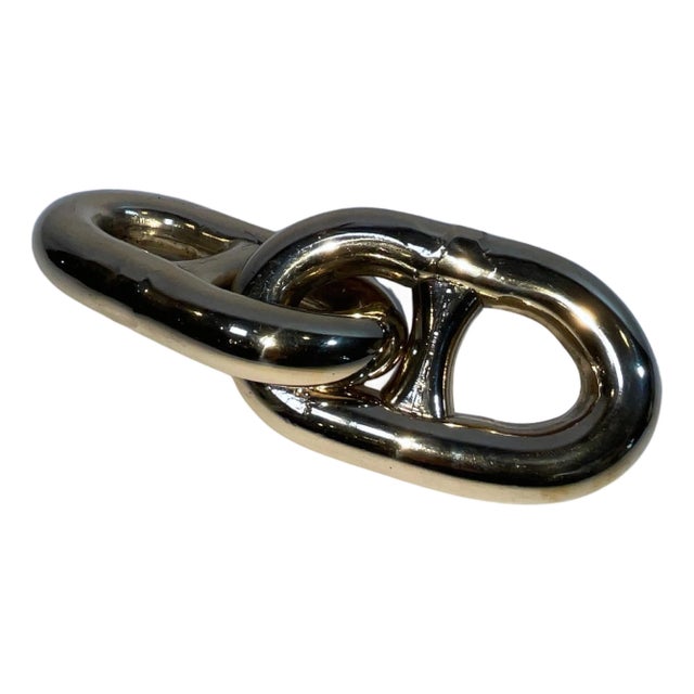 Double Link of Highly Polished Stud Link Chain For Sale