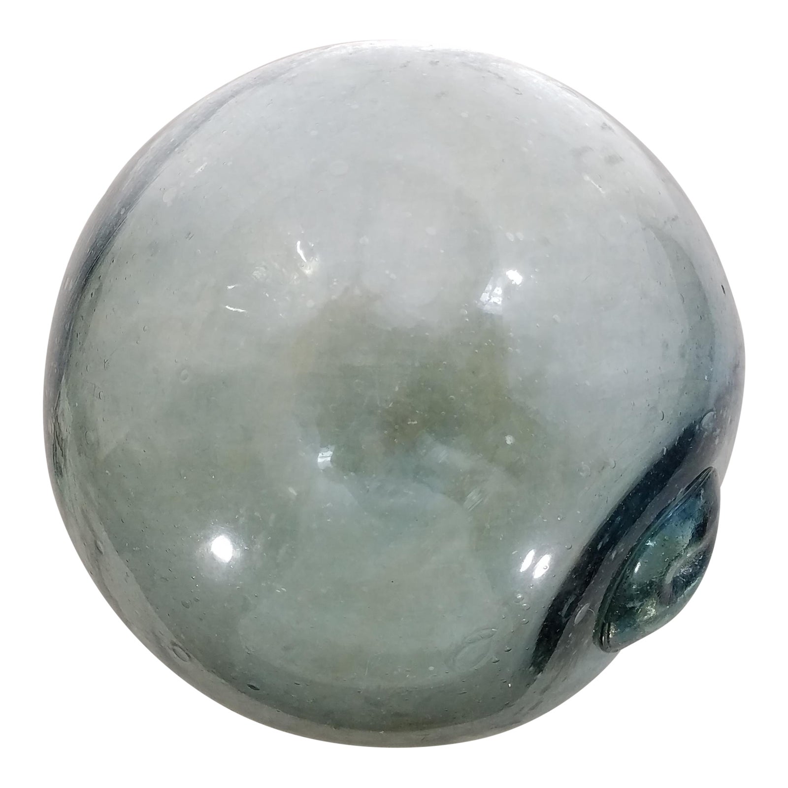 Large Aqua Glass Fishing Float Chairish