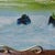 1970s S. LeRoy Original Oil on Canvas River Landscape Painting Signed Unframed Trees For Sale - Image 12 of 18