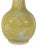 Yellow Vintage Lemon Yellow Monochrome Fine Porcelain Chinese Vase With Hand Painted White Pate Scenic Relief For Sale - Image 8 of 10