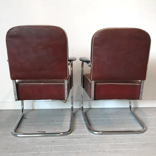 MidCentury Kem er by Lloyd Manufacturing Cantilever Chrome Chairs A Pair Chairish