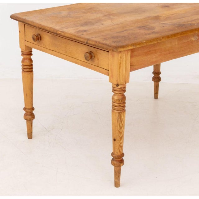 Early 20th Century American Pine Work Table For Sale - Image 5 of 8