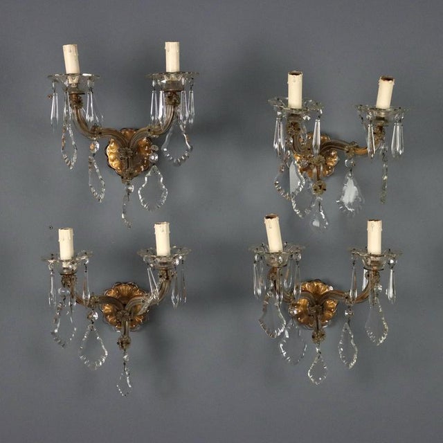 Brown Maria Theresa Style Wall Lights, Set of 4 For Sale - Image 8 of 8