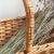 Mid 20th Century Vintage French Country Style Gathering Basket For Sale - Image 5 of 11