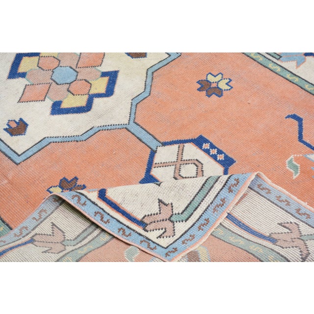 Contemporary 1960s Vintage Turkish Anatolian Hand Knotted Rug With Organic Wool and Soft Texture,4'3"X7' For Sale - Image 3 of 4