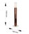 Handcrafted Ceramic Floor Lamp in With Linen Cylinder Lampshade in Polished Amber Glaze For Sale - Image 6 of 6