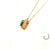 Metal Natural Emerald Diamond Necklace 14k Gold 6.29 Tcw Certified For Sale - Image 7 of 12