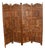Mughal Revival Anglo-Indian Carved Hardwood Room Screen, 1920s For Sale