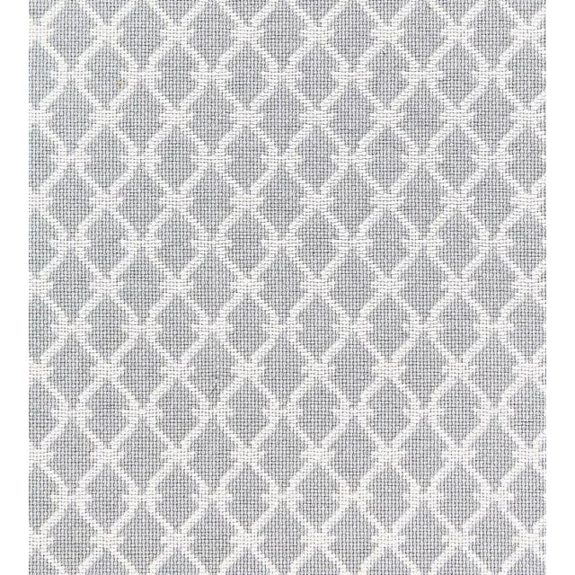 The House of Scalamandré Trellis Weave Fabric, Pearl Grey For Sale