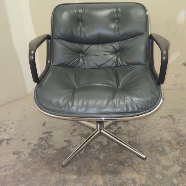 The design of this chair was Charles Pollock's original design intent. This is not the Mass Modern version. Solid aluminum...