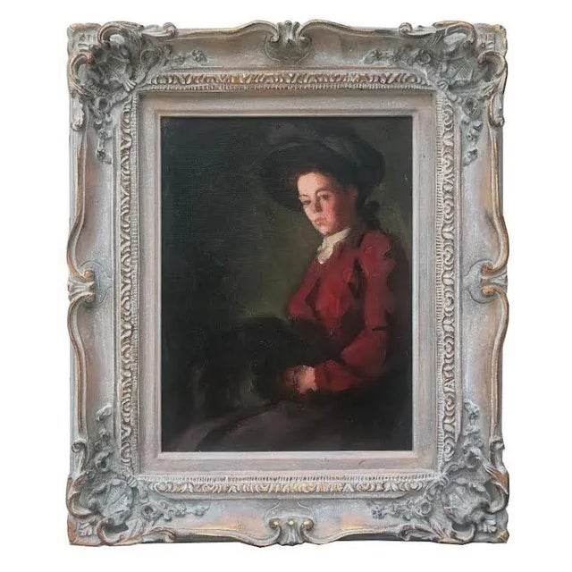 American Impressionist Portrait of a Young Woman Robert Henri For Sale - Image 9 of 10