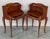 Early 20th Century Pair of French Nightstands Tables with Drawer and Open Shelf For Sale - Image 4 of 18