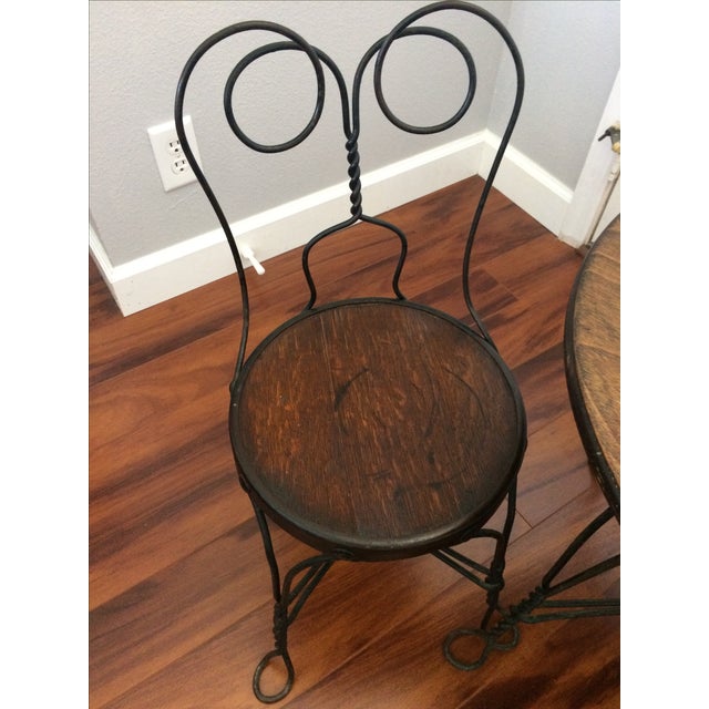 Vintage Child's Ice Cream Parlor Set Chairish