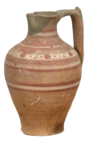 Antique Wabi Sabi Style Ceramic Vase, 1900
