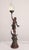 Brown Antique Art Nouveau Wood Figural Newel Post Lamp For Sale - Image 8 of 8