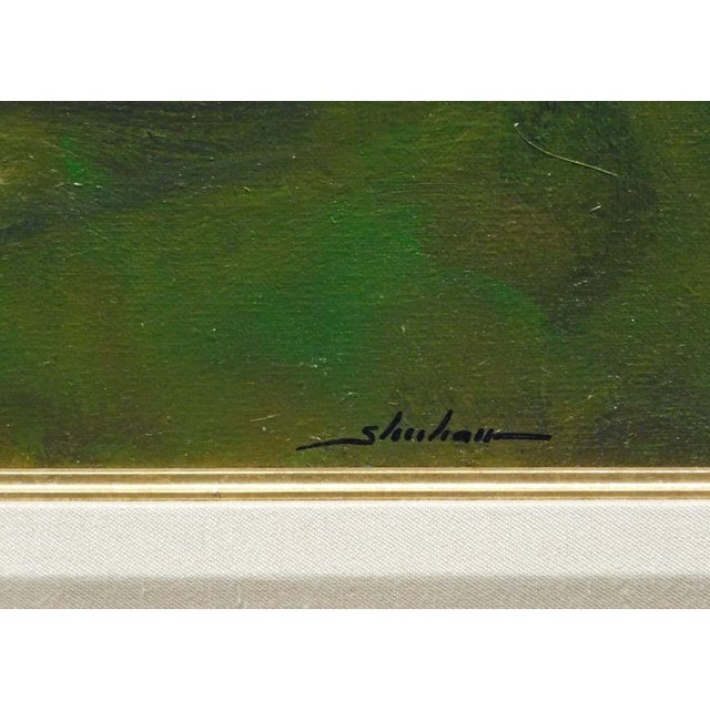 Dennis Sheehan "Fall Twilight" #1858 Oil on Canvas Hand Signed Landscape For Sale - Image 4 of 5