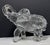 1950s Detailed Crystal Glass Lidded Elephant Figurine Box For Sale - Image 4 of 12