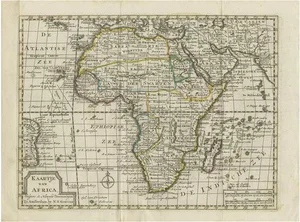 Antique Map of Africa by Keizer & De Lat, 1788