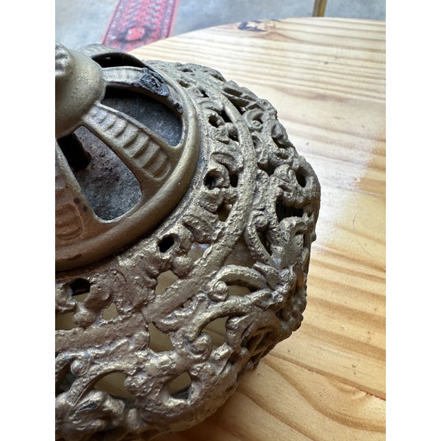 Brass 1970s Brass Queens Crown Centerpiece For Sale - Image 8 of 8