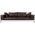 Lifesteel 4-Seater Sofa in Brown Leather from Flexform For Sale - Image 12 of 12