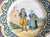 19th Century French Faience Quimper Couple Scalloped Plate For Sale In Houston - Image 6 of 8