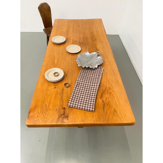 Vintage Elm Farm Table, 1950s For Sale - Image 17 of 18