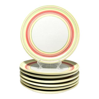 Dansk “Lemon Zest” Ceramic Dinner Plates - Set of 7 For Sale