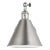 Chapman & Myers By Visual Comfort Studio Salem Single Arm 1-Light Sconce in Brushed Nickel For Sale