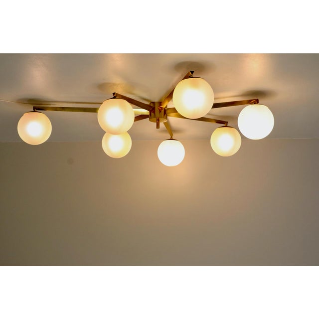 Stella Sette Lune Chandelier by Angelo Lelii for Arredoluce, Italy, 1960s For Sale - Image 11 of 16
