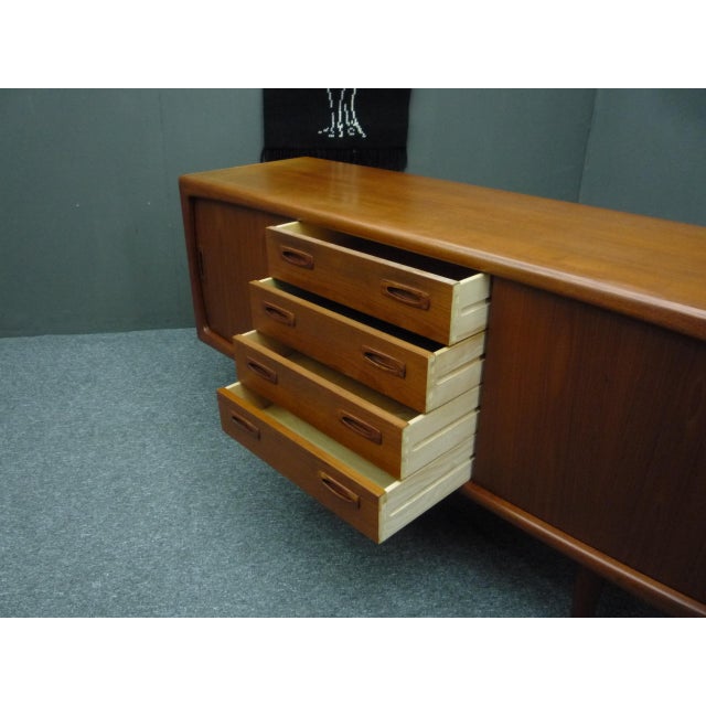 Small Teak Sideboard by HP Hansen, Denmark, 1960s For Sale - Image 9 of 14