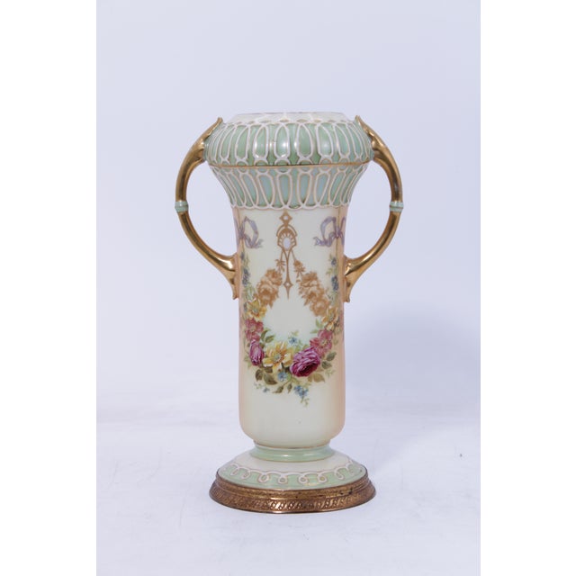 19th Century 19th Century Pair Art Nouveau Art Deco Robert Hanke Porcelain Vases For Sale - Image 5 of 14