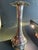 Antique Howard & Co. New York Sterling Silver Pierced Floral Vase With Original Red Glass Liner For Sale - Image 6 of 8