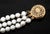 Late 20th Century 14k Gold Triple Strand Pearl Bracelet For Sale - Image 5 of 7