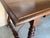 19th Spanish Sturdy Side Table with Carved Turned Legs and Double Stretcher For Sale - Image 13 of 18