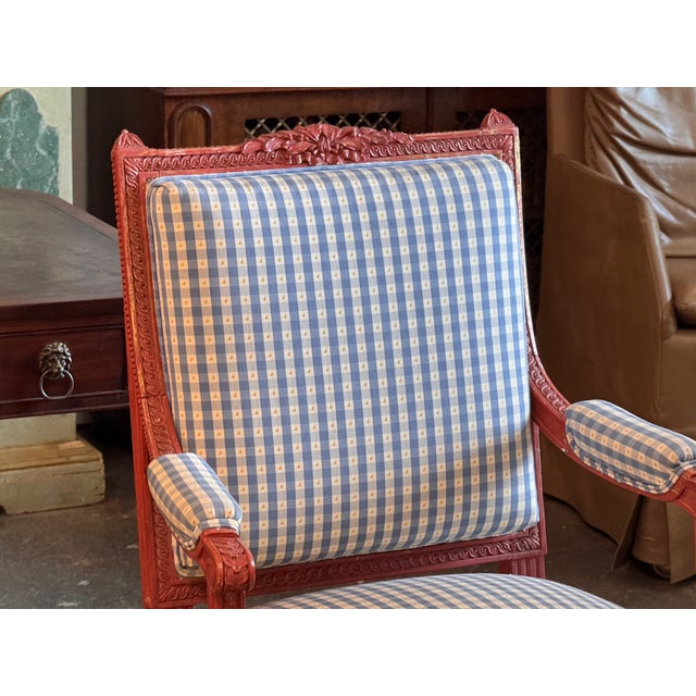 Pair of 19th Century French Fauteuils in the Louis XVI Taste For Sale - Image 10 of 10
