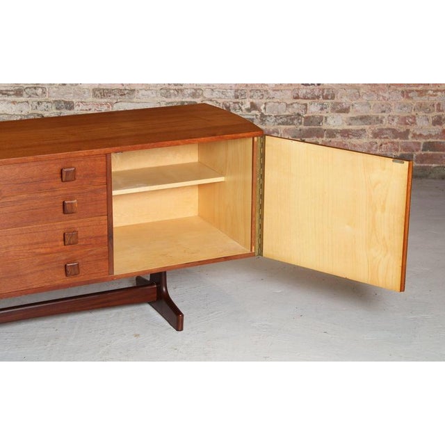 Wood Mid-Century Rosewood and Teak Sideboard with Curved Ends from Vanson, 1960s For Sale - Image 7 of 15