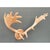 Vintage Carved Wood Antler Wall Mount For Sale - Image 4 of 12
