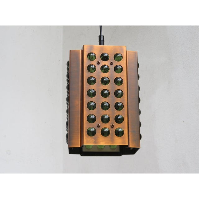 Ceiling Lights in Green Cropped Glass Balls, Set of 2 For Sale - Image 14 of 18