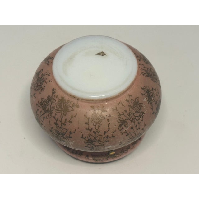 Silver Wavecrest Nakara Opaline Dresser Box: Antique Portrait, Gold Floral For Sale - Image 8 of 10
