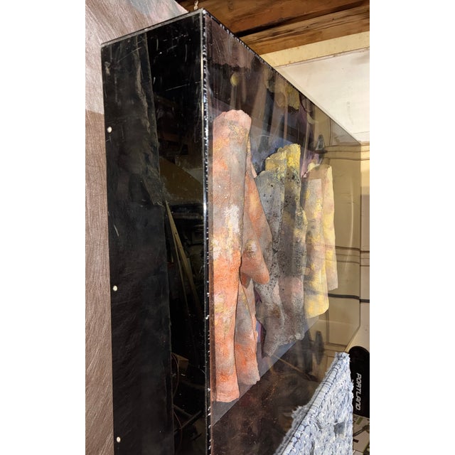 Brown Textural Mixed Media Wall Art in Earth Tones For Sale - Image 8 of 11